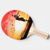 Raquette De Ping Pong Zeph 3:17 MON DIEU CHANTE SUR MOI Personnalisé ROU (Côté)