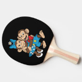 Raquette De Ping Pong Zina and Mimo are flirting. (Côté)