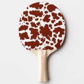 Raquette De Ping Pong Zones de vache Brown Imprimer Fermier de cowboy (Dos)