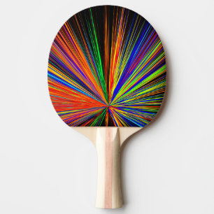 Raquette De Ping Pong Zoom Couleur Boom Arc-en-ciel Multicolore