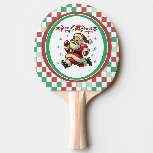 Raquette De Ping Pong Zoomie Santa Christmas (Devant)