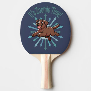 Raquette De Ping Pong Zoomie Time Chocolate Lab