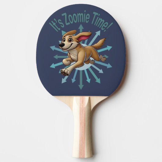 Raquette De Ping Pong Zoomie Time Medium Tan Mutt (Devant)