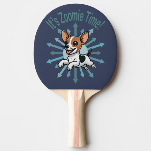 Raquette De Ping Pong Zoomie Time Rat Terrier (Devant)