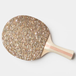 Raquette de Tennis de Table Ping Pong Argent Or Pa
