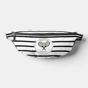 Raquette de tennis personnalisée en noir et blanc