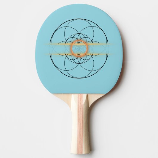 raquette ping pong fleur de vie (Devant)