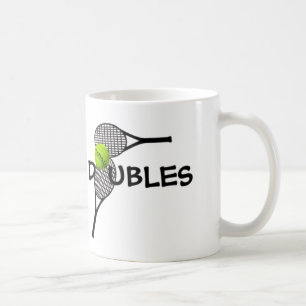 Raquettes de balle de tennis Doubles Jeu Café Mug