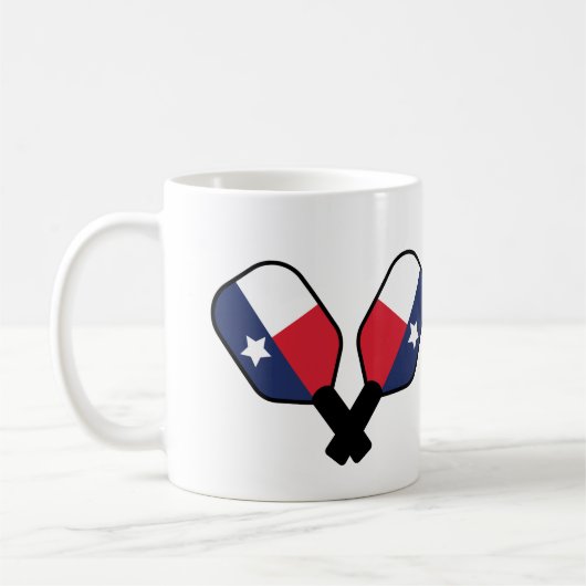 Raquettes de Pickleball avec tasse à café Drapeau  (Gauche)