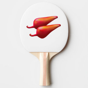 Raquettes de ping pong blanches Red Chili Peppers