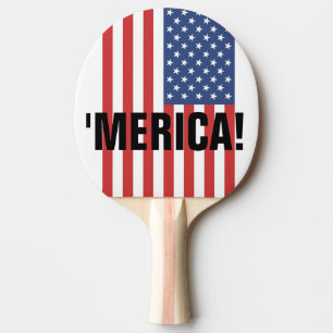 RAQUETTES DE PING PONG DRAPEAU AMÉRICAIN PATRIOTIQ