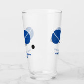 Raquettes de ping-pong et boule en noir, verre ble (Gauche)