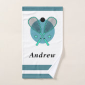 Raquettes de squash Joueur de Coach Enfants Nom (Serviette à main)