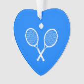 Raquettes de tennis blanc Coeur bleu (devant)