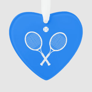 Raquettes de tennis blanc Coeur bleu