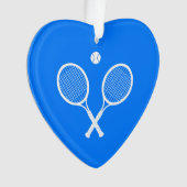 Raquettes de tennis blanc Coeur bleu (devant)