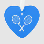 Raquettes de tennis blanc Coeur bleu (dos)