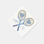 Raquettes De Tennis Bleu Avec Serviettes En Papier (Coin)