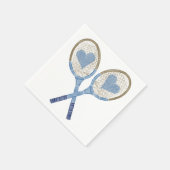 Raquettes De Tennis Bleu Avec Serviettes En Papier (Coin)