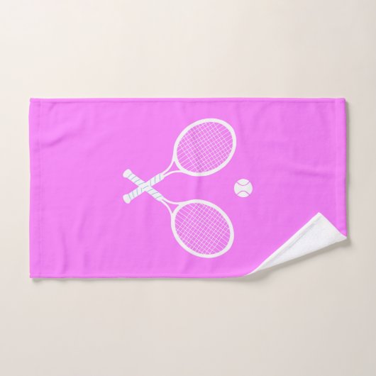 Raquettes de tennis et Ball Pink Wellness (Serviette à main)