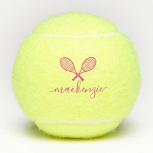 Raquettes de tennis et nom de la balle rose person