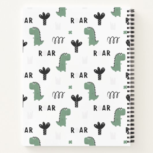 RAR Dino Faces Notitieboek (Achterkant)