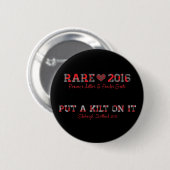 RARE16 Button zwart (Voorkant /achterkant)