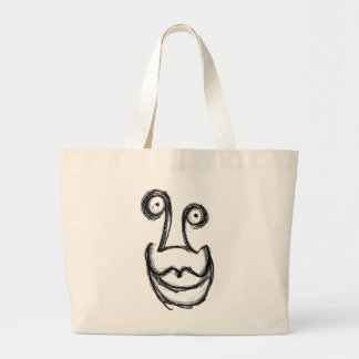 Rare bizarre onnozele gezicht grote tote bag
