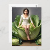Rare Cabbage Lady Briefkaart (Voorkant / Achterkant)