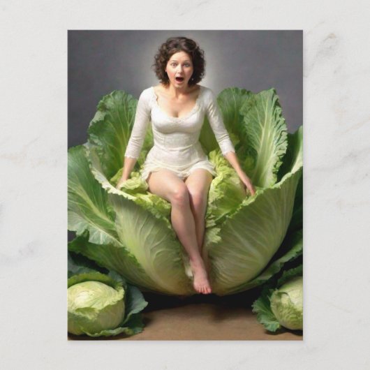 Rare Cabbage Lady Briefkaart (Voorkant)