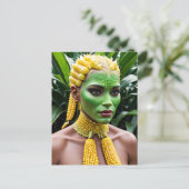 Rare Corn Woman Briefkaart (Staand voorkant)