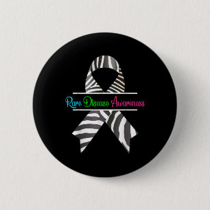 Rare Disease Awareness Shirt - Zebra Rare Disease Ronde Button 5,7 Cm