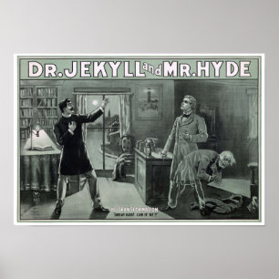 Rare Dr. Jekyll and Mr Hyde Transformation Poster