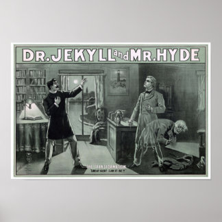 Rare Dr. Jekyll and Mr Hyde Transformation Poster