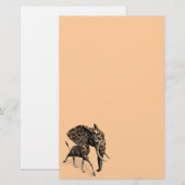 Rare Elefant Giraffe Hybride Briefpapier (Voorkant / Achterkant)