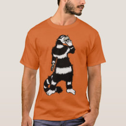Rare kat schedel masker grillig gotisch t-shirt