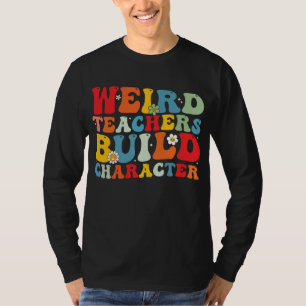 Rare leraar Bouw karakter Groovy leraar T-shirt