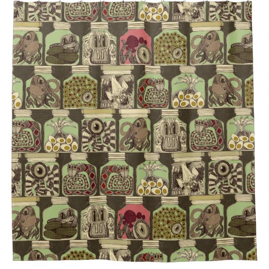 rare pickles  douchegordijn (Voorkant)