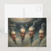 Rare Swirling Heads Briefkaart (Voorkant / Achterkant)