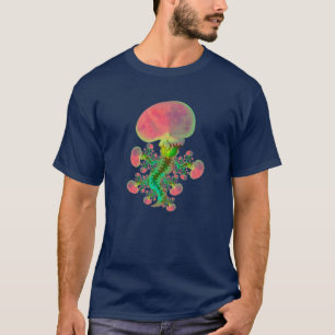 Rare vliegende long met wervelkolom t-shirt
