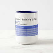 rare wachtrij mok (Midden)