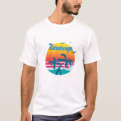 Rarotonga, zomerretro  t-shirt (Voorkant)