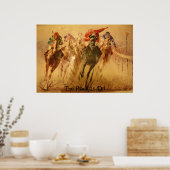 ras, de race is aan poster (Keuken)