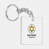 Ras Touch Star - Acryl Sleutelhanger (Voorkant Links)