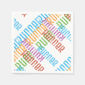 Ras uitschakelen - Colorful Runner Paper Napkins Servetten (Voorkant)