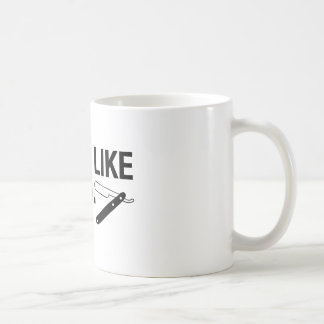 Rasage comme un homme, rasoir droit - tasse de