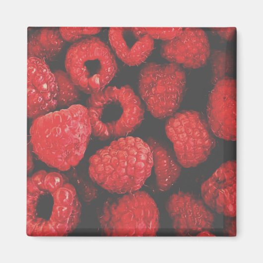 "RASBERRIES" FOOD REFRIDGERATOR MAGNET MAGNEET (Voorkant)
