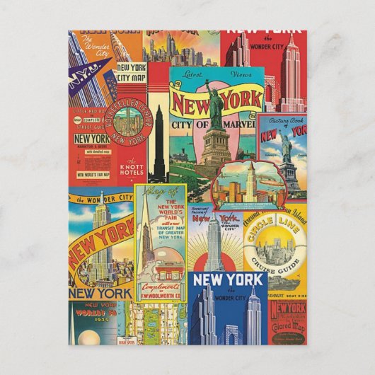 Rascacielos de New York Briefkaart (Voorkant)
