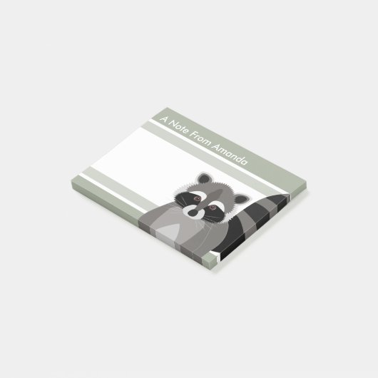 Rascal Cute Design voor Dierenvriend Post-it® Notes (Schuin)