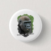 Rascal op het hart ronde button 3,2 cm (Voorkant)